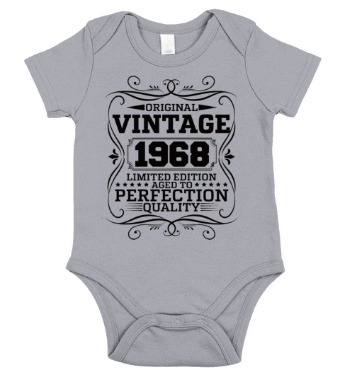 Vintage 1968 Original Limited Edition Short Sleeve Baby One-Piece