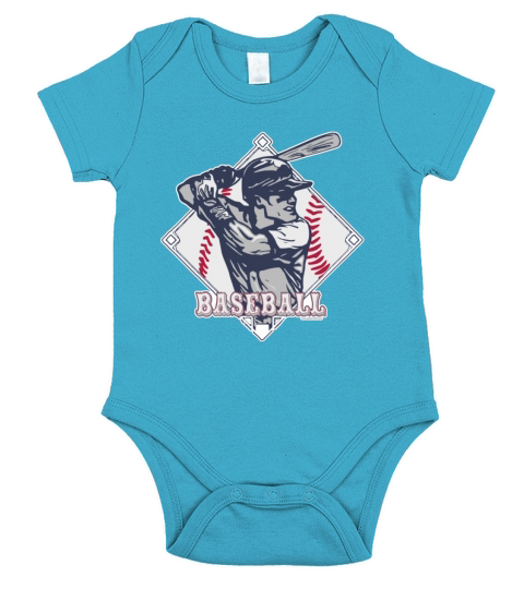 Vintage Baseball Diamond shirt Short Sleeve Baby One-Piece