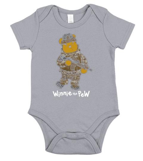 Winnie The Pew Marine Short Sleeve Baby One-Piece