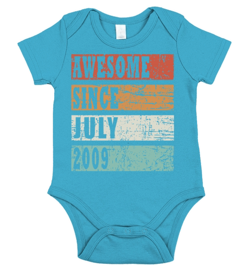Year of construction 2009 July born gift idea Short Sleeve Baby One-Piece
