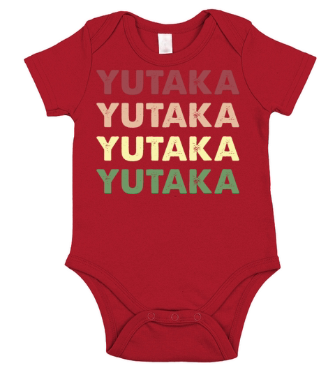 Yutaka Shirt - Funny Personalized Name Yutaka Short Sleeve Baby One-Piece