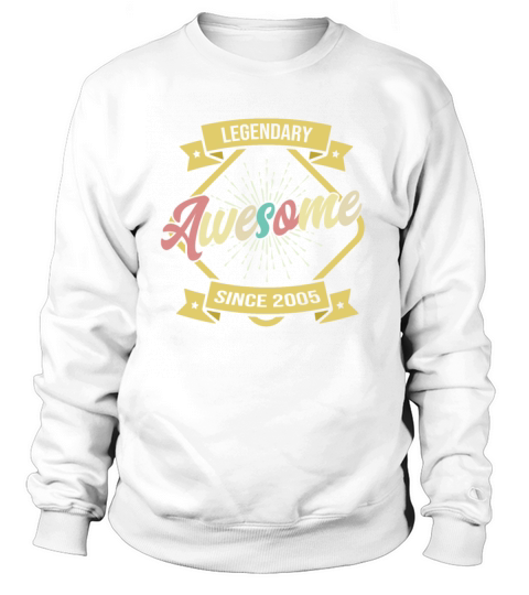 18th Birthday Gifts Vintage 2005 Awesome Sayings Sweatshirt Unisex