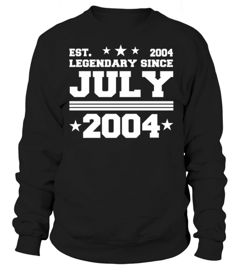 18th birthday July vintage 2004 gift idea Sweatshirt Unisex