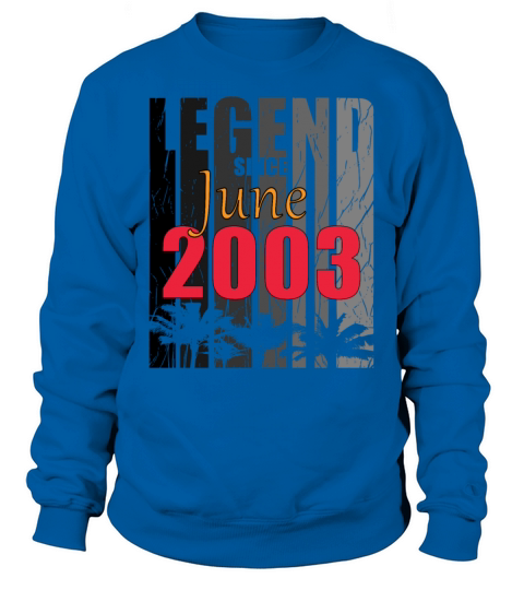 2003 vintage born in June gift Sweatshirt Unisex