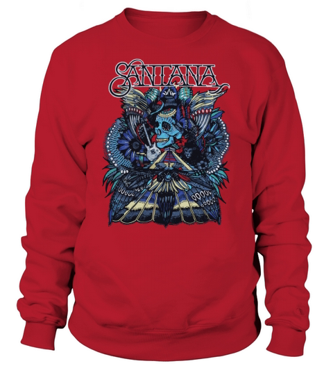 Carlos Santana Folk Skull Sweatshirt Unisex