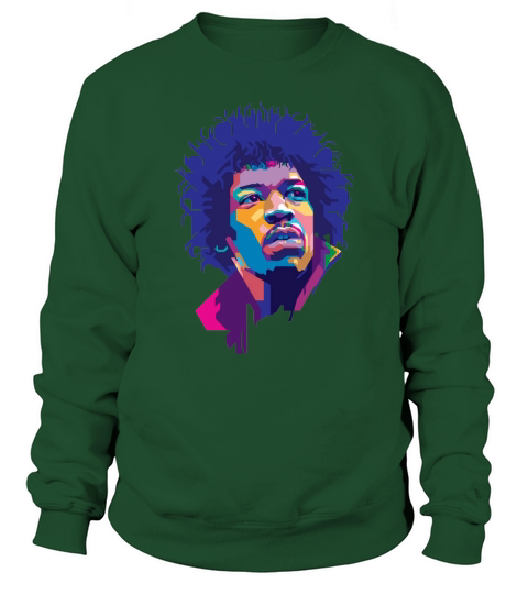 Color Jimi Hendrix Sweatshirt Unisex