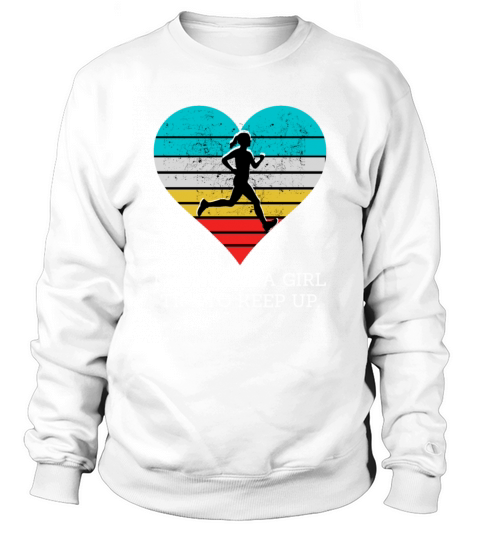 Girls Cross Country Running Retro Vintage Run Tumb Sweatshirt Unisex