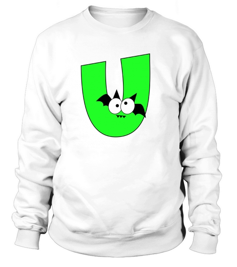 Halloween Alphabets Clipart U Sweatshirt Unisex