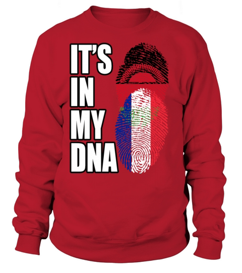 Malawian And French Mix Heritage DNA Flag Sweatshirt Unisex
