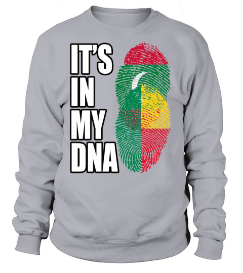 Maldivian And Benin Mix Heritage DNA Flag Sweatshirt Unisex