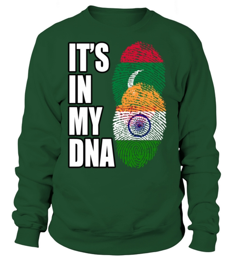 Maldivian And Indian Mix Heritage DNA Flag Sweatshirt Unisex