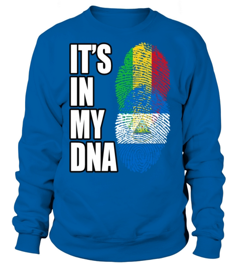 Malian And Nicaraguan Mix Heritage DNA Flag Sweatshirt Unisex