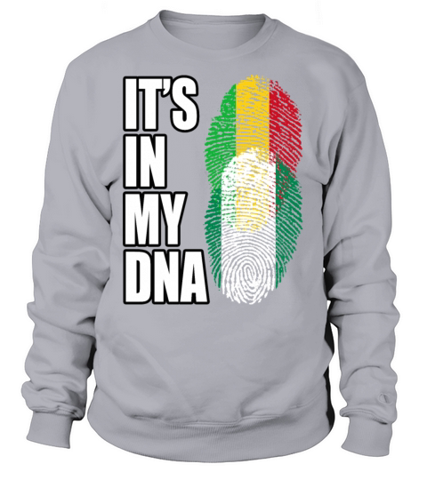 Malian And Nigerian Mix Heritage DNA Flag Sweatshirt Unisex