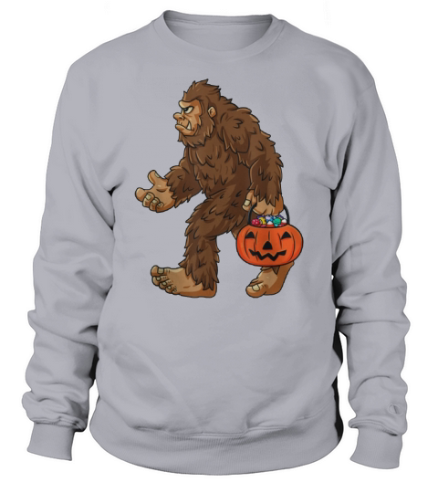 Original Bigfoot Jack O Lantern Funny Halloween Boys Kids Sasquatch shirt Sweatshirt Unisex