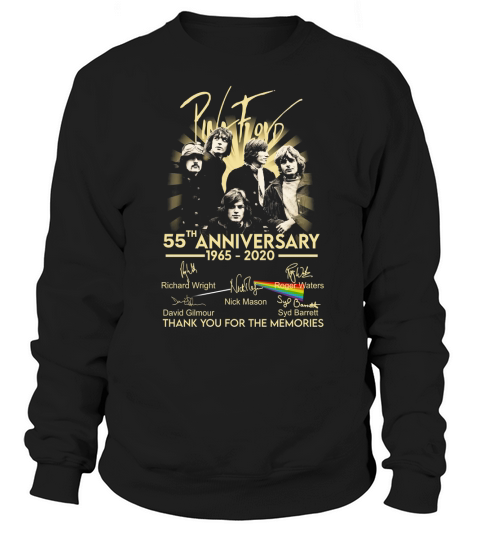 Pink Floyd 55th anniversary thank you for the memories signature shirt Sweatshirt Unisex