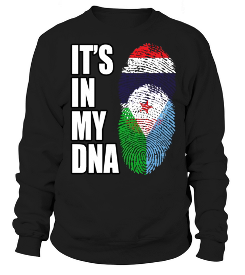 Thai And Djiboutian Vintage Heritage DNA Flag Sweatshirt Unisex