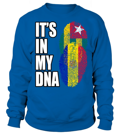 Togolese And Andorran Mix Heritage DNA Flag Sweatshirt Unisex