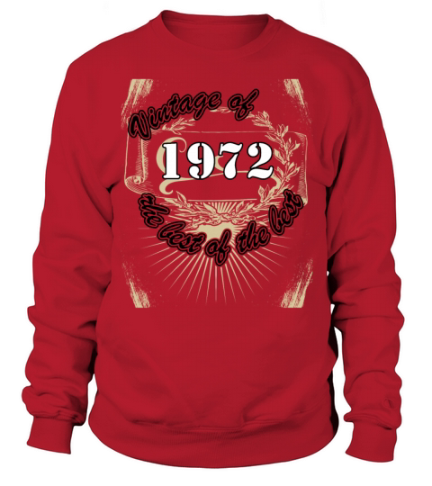 Vintage 1972 Birthday Saying Retro 50 Years Sweatshirt Unisex