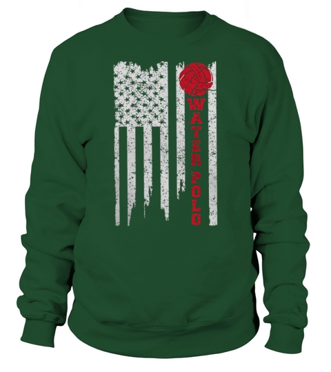 Vintage American Flag Water Polo Sweatshirt Unisex