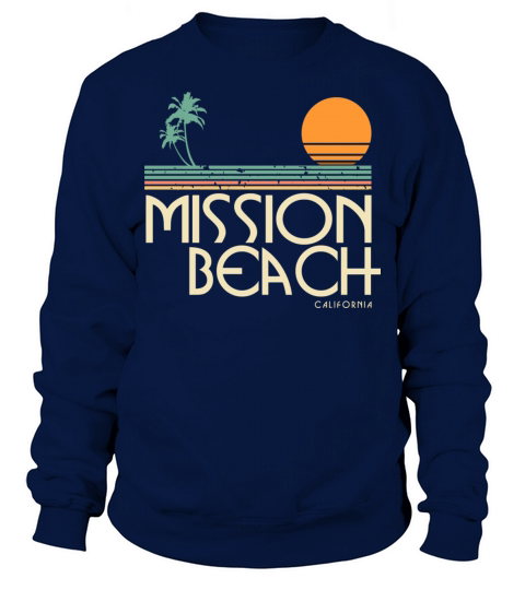 Vintage Mission Beach California Sweatshirt Unisex