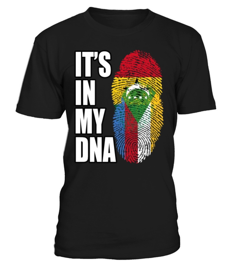 Ghanaian And Comoran Mix Heritage DNA Flag T-Shirt Unisex