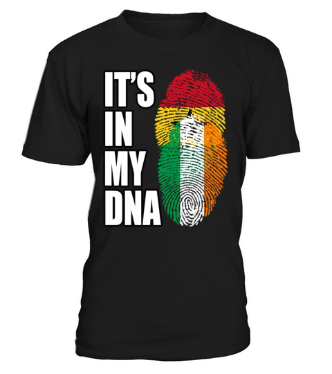 Ghanaian And Irish Mix Heritage DNA Flag T-Shirt Unisex