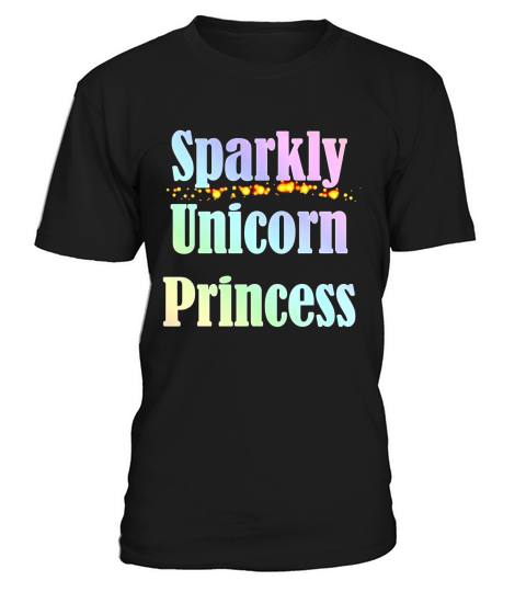 SPARKLY UNICORN PRINCESS TSHIRT FOR WOMEN AND GIRLS T-Shirt Unisex
