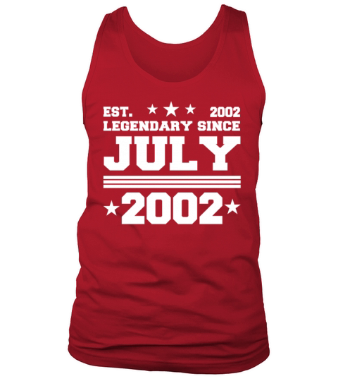 20th birthday July vintage 2002 gift idea Tank Top Unisex