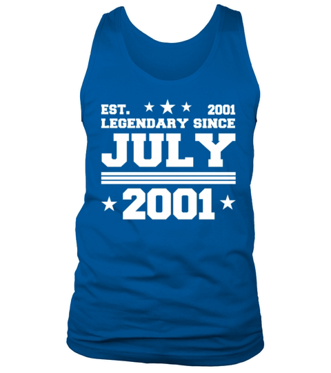 21st birthday July vintage 2001 gift idea Tank Top Unisex