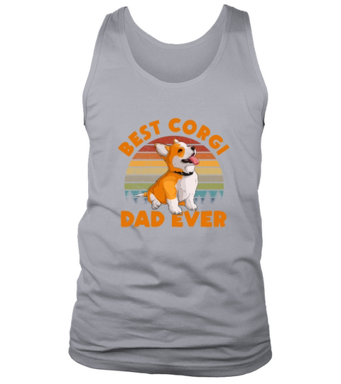 Best Corgi Dad Ever Retro Tank Top Unisex