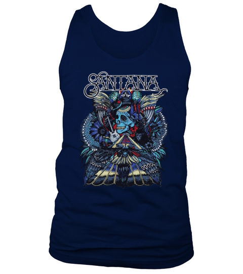 Carlos Santana Folk Skull Tank Top Unisex