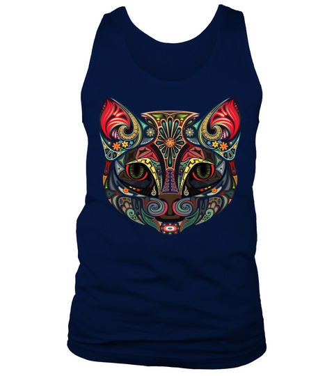 Cat Face MultiColor Tank Top Unisex