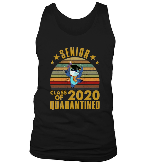 Cute Stitch Disney Senior 2020 Shirt Class Of 2020 Graduation Quarantine Tank Top Unisex