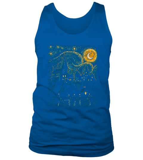 École de Poudlard à la Van Gogh Tank Top Unisex
