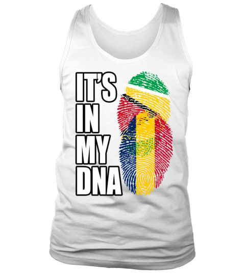 Guyanese And Chadian Mix Heritage DNA Flag Tank Top Unisex