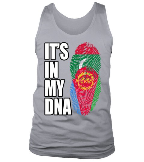 Maldivian And Eritrean Mix Heritage DNA Flag Tank Top Unisex
