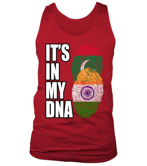 Maldivian And Indian Mix Heritage DNA Flag Tank Top Unisex