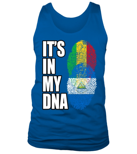 Malian And Nicaraguan Mix Heritage DNA Flag Tank Top Unisex