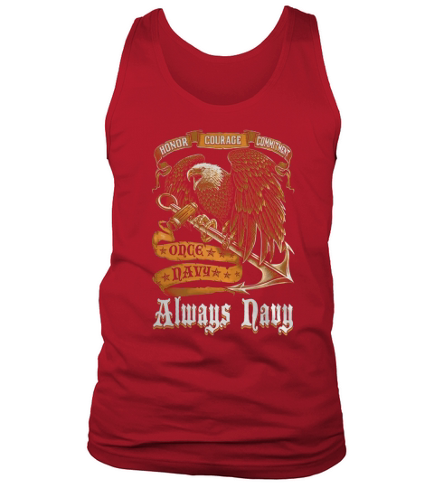 Once Navy Always Navy Military Tank Top Unisex
