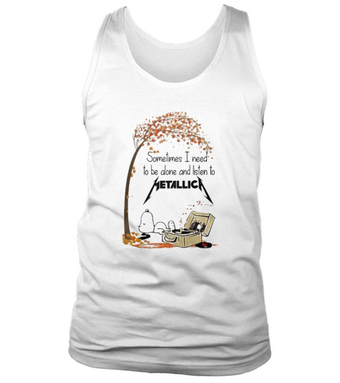 Snoopy Sometimes I Need To Be Alone And Listen To Tank Top Unisex