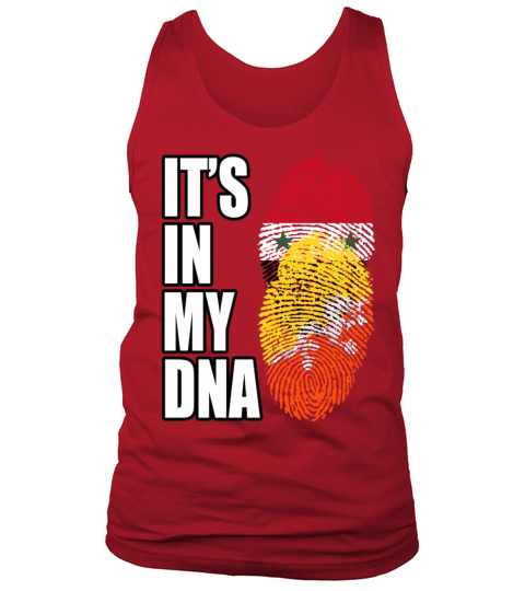 Syrian And Bhutanese Vintage Heritage DNA Flag Tank Top Unisex