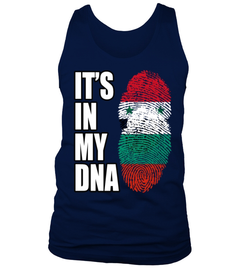 Syrian And Bulgarian Vintage Heritage DNA Flag Tank Top Unisex