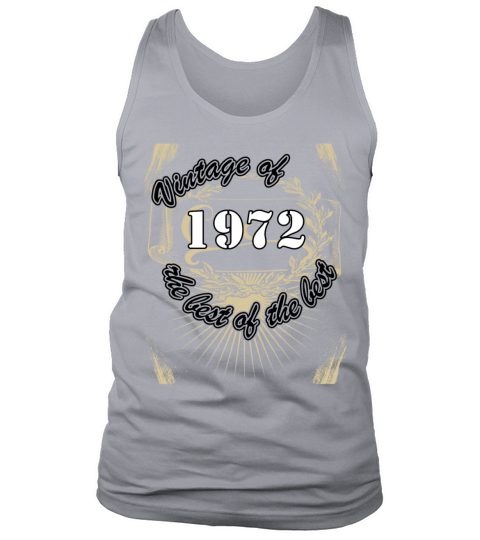 Vintage 1972 Birthday Saying Retro 50 Years Tank Top Unisex