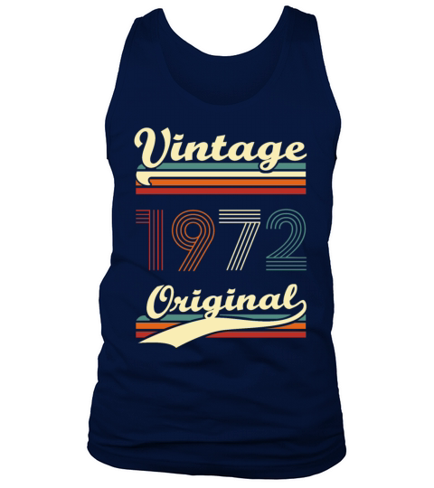 Vintage 1972 original 50 years anniversary Tank Top Unisex
