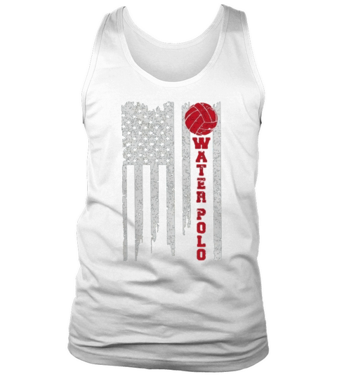 Vintage American Flag Water Polo Tank Top Unisex