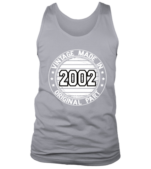 Vintage Made In 2002 Original Part Birthday 2002 Tank Top Unisex