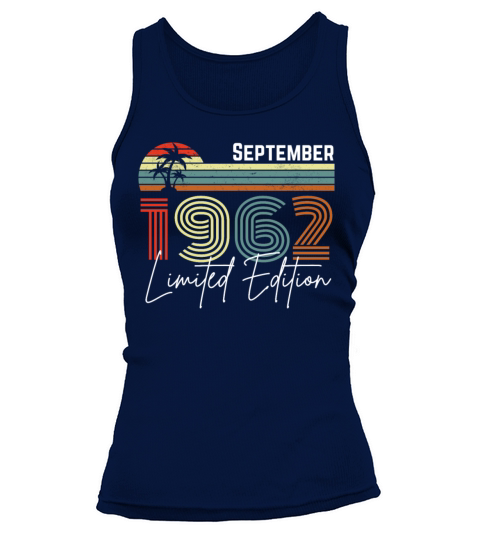 60 Years September 1962 Vintage Limited Edition Tank top Woman