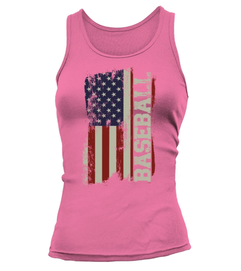 Baseball Fan Usa American Flag Tank top Woman
