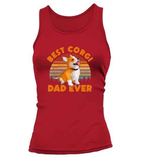 Best Corgi Dad Ever Retro Tank top Woman