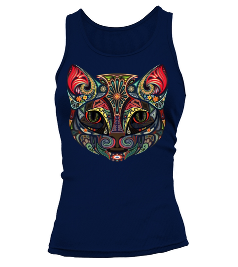 Cat Face MultiColor Tank top Woman